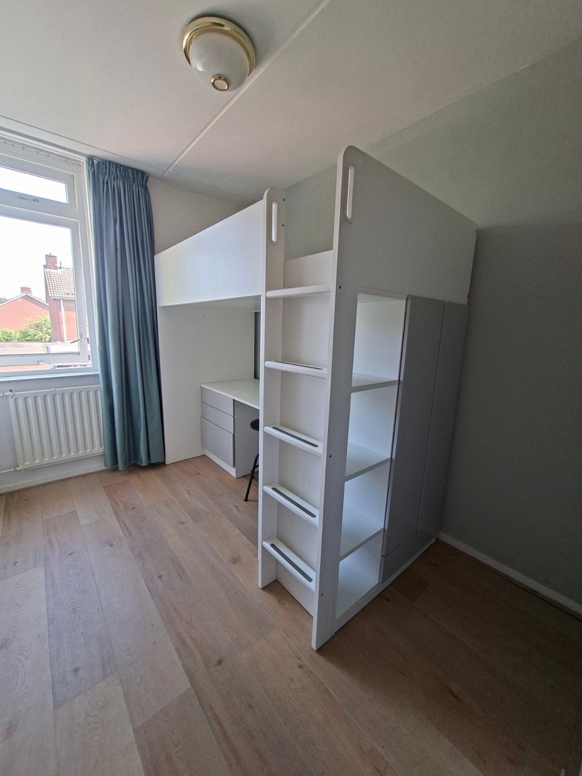 IKEA SMÅSTAD Hoogslaper met bureau en lades, 90x200 cm, Ophalen, Gebruikt, Eenpersoons, 90 cm