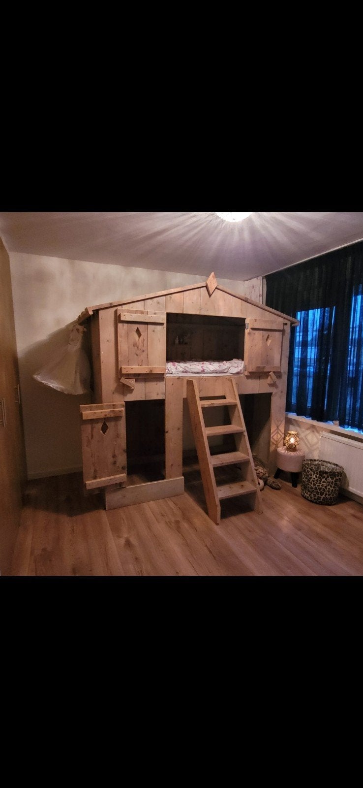 Zomerzoen huisjesbed, Ophalen, Gebruikt, Eenpersoons, 200 cm