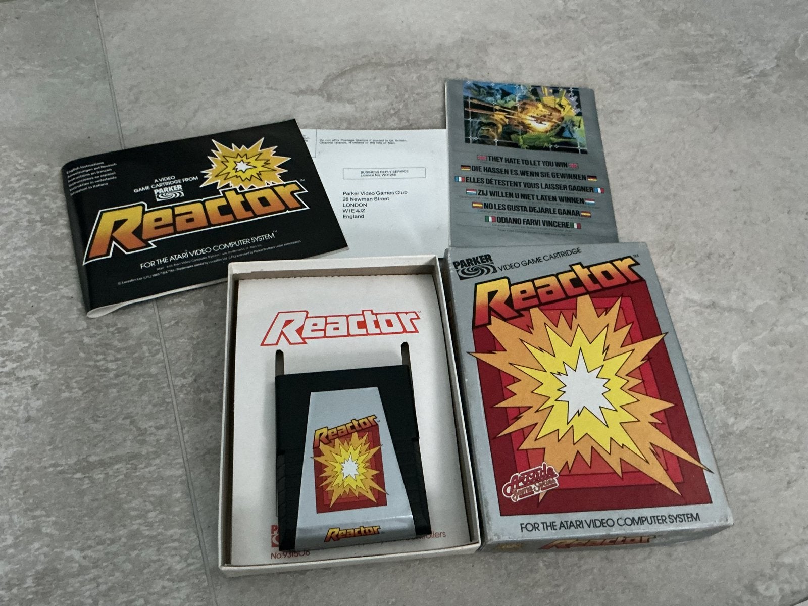 Reactor Atari 2600 Spel - Compleet met doos en handleiding, Ophalen of Verzenden, Gebruikt