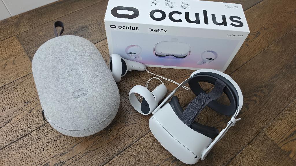 META QUEST 2 VR Bril 256Gb Elite STRAP ZGAN, Spelcomputers en Games, Virtual Reality, Ophalen, Zo goed als nieuw, VR-bril, Overige platformen