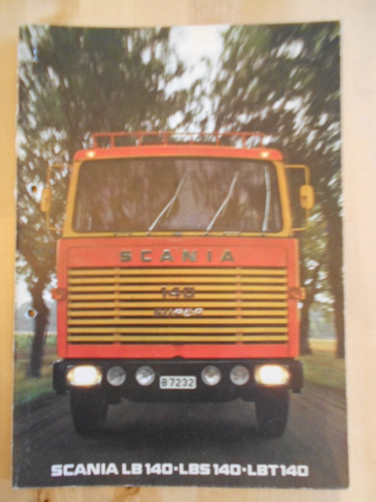 Scania 140 V8 Brochure 1972 – LB140 LBS140 LBT140, Gelezen, Ophalen of Verzenden, Overige merken, Scania