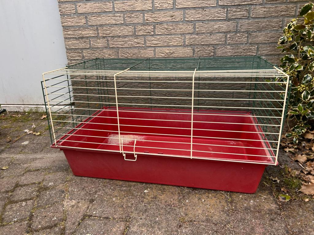 Konijnenhok cavia hok, Dieren en Toebehoren, Kooi, Gebruikt, Konijn, 75 tot 110 cm