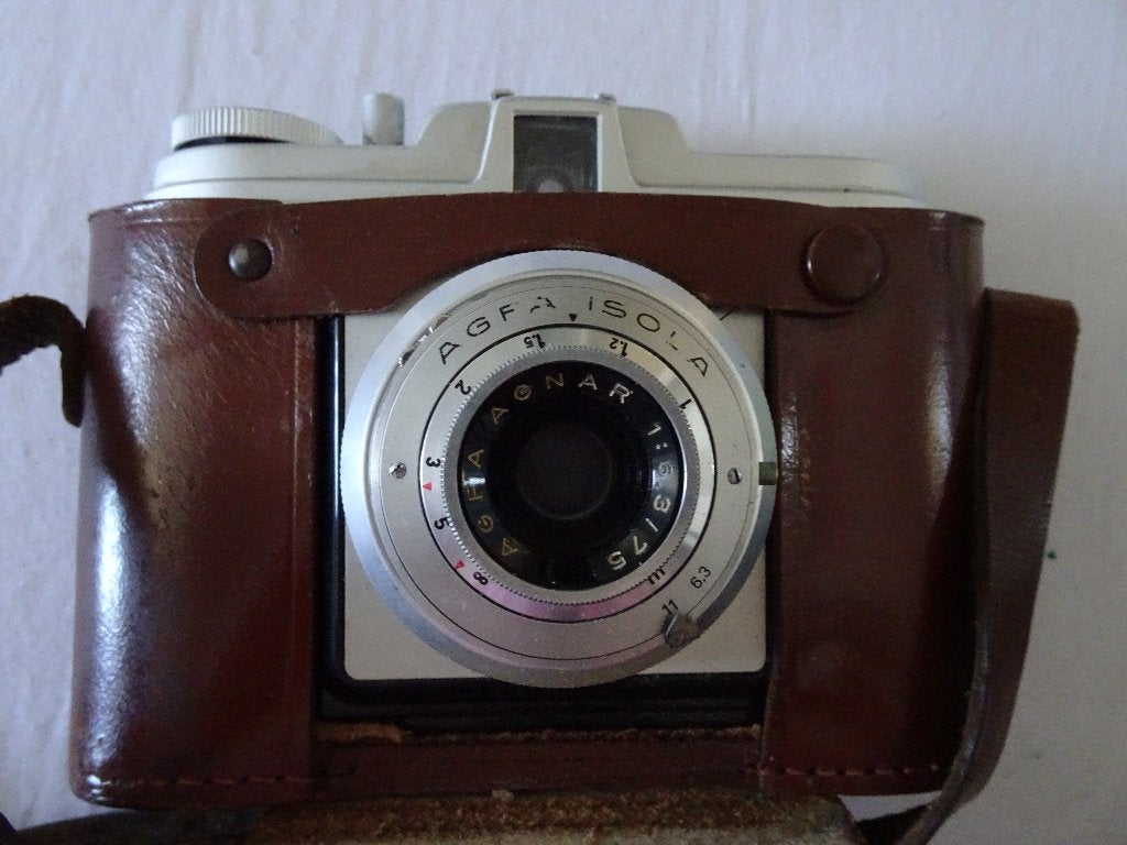 Fotocamera Agfa Isola + Paraattas + Lens, Ophalen, Gebruikt, Spiegelreflex, Overige Merken
