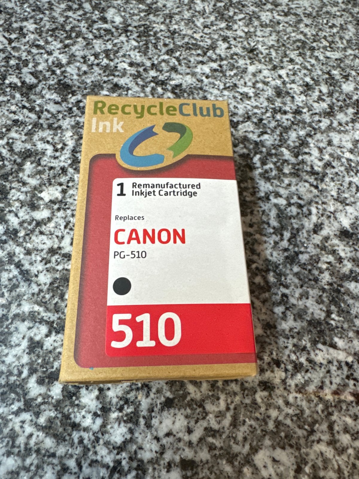 RecycleClub Ink Cartridge voor Canon PG-510 (Zwart), Ophalen of Verzenden, Nieuw, Cartridge