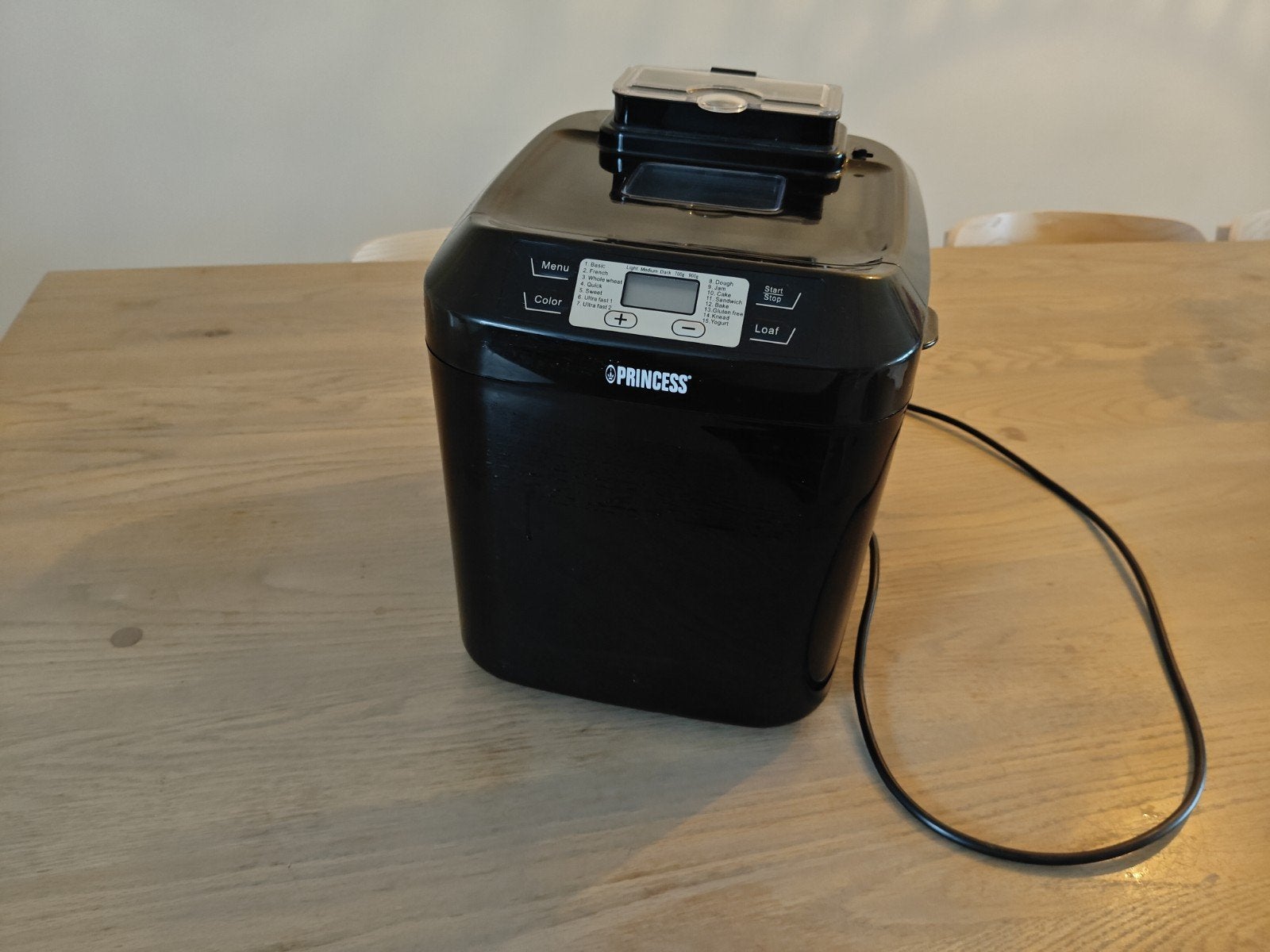 Princess Broodbakmachine met Timer en Kijkvenster, 800 tot 1200 gram deeg, Zo goed als nieuw, Kijkvenster, Ophalen