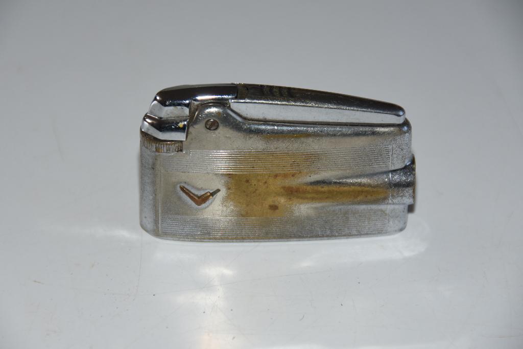 Vintage Ronson Varaflame aansteker gegraveerd 10 maart 1961, Verzenden, Gebruikt, Aansteker