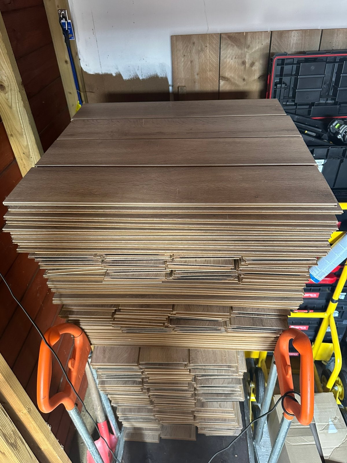 PVC kliklaminaat, Ophalen, Zo goed als nieuw, 25 tot 50 m², Laminaat