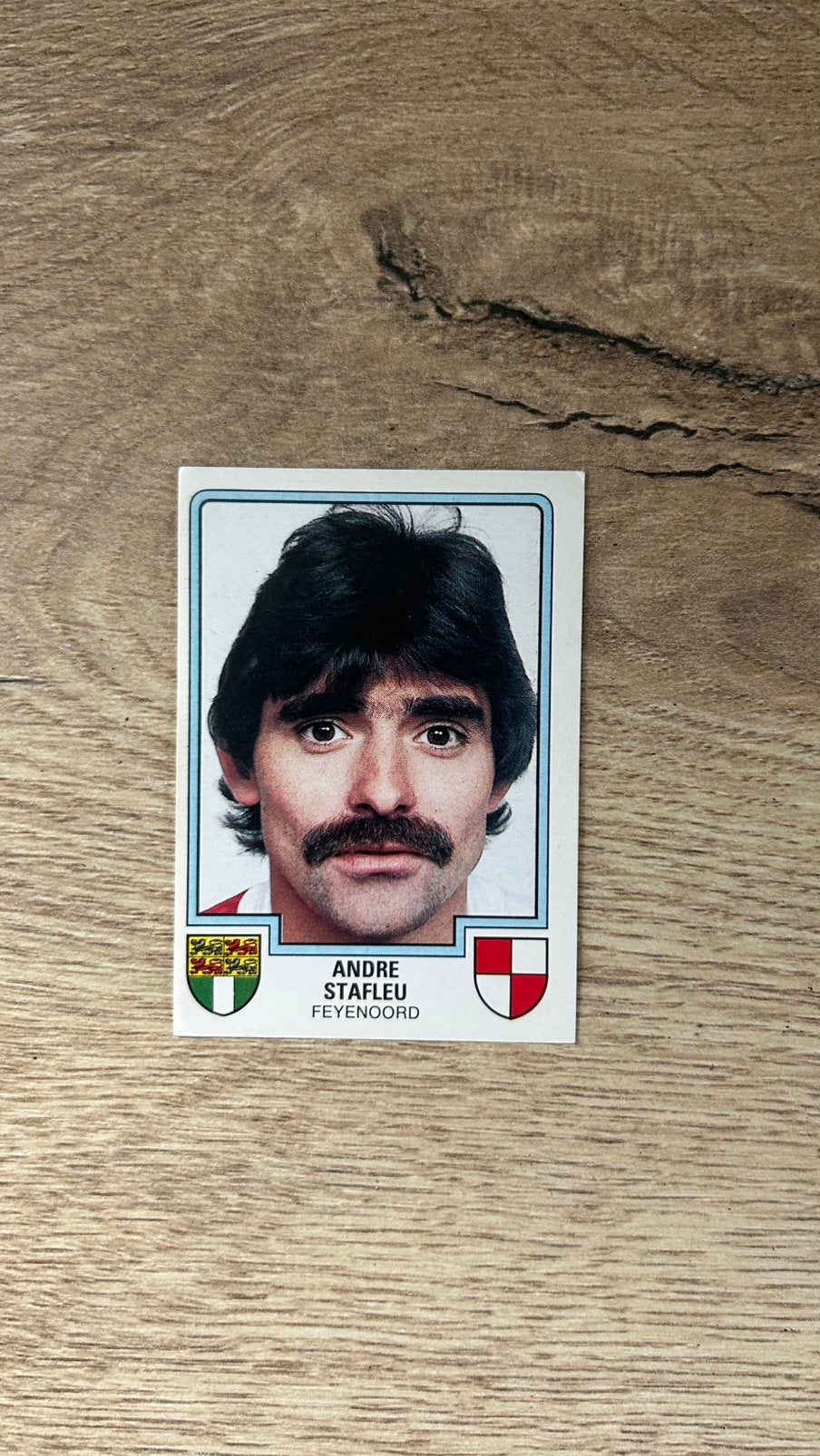 Panini Voetbal 86 plaatje Andre Stafleu Feyenoord, Verzenden, Zo goed als nieuw