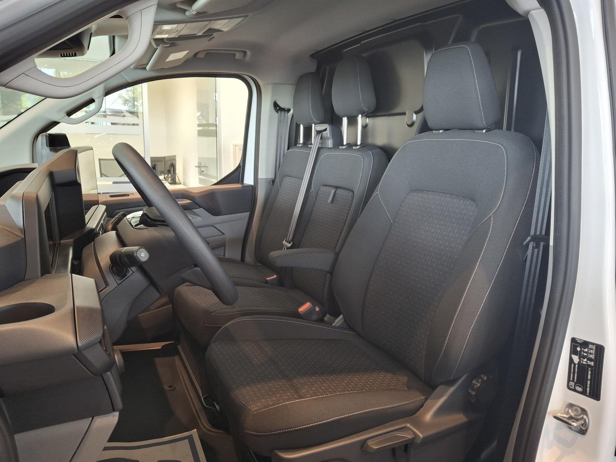Ford E-Transit Custom Trend L2 71 kWh | Voorraad! | Cruise C, Auto's, Dealer onderhouden, Stof, Overige carrosserieën, Wit