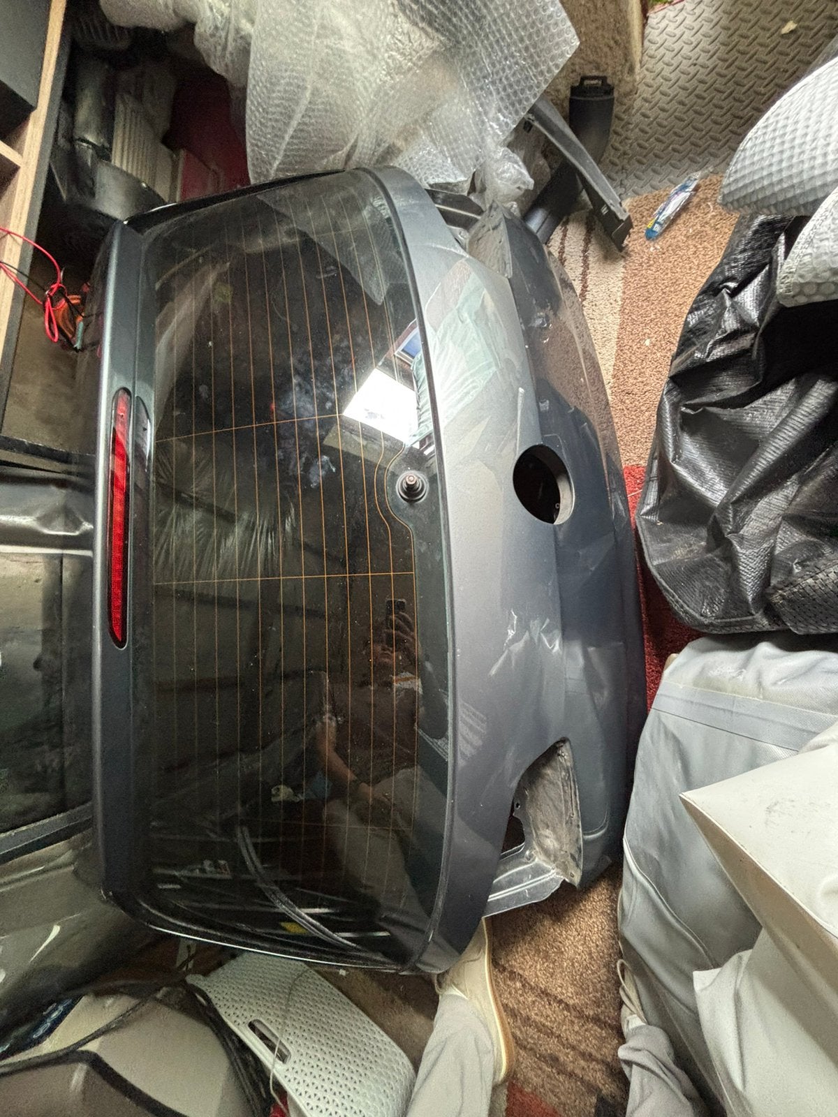 Golf 7 R achterklep donker grijs, Ophalen, Gebruikt, Achterklep, Volkswagen