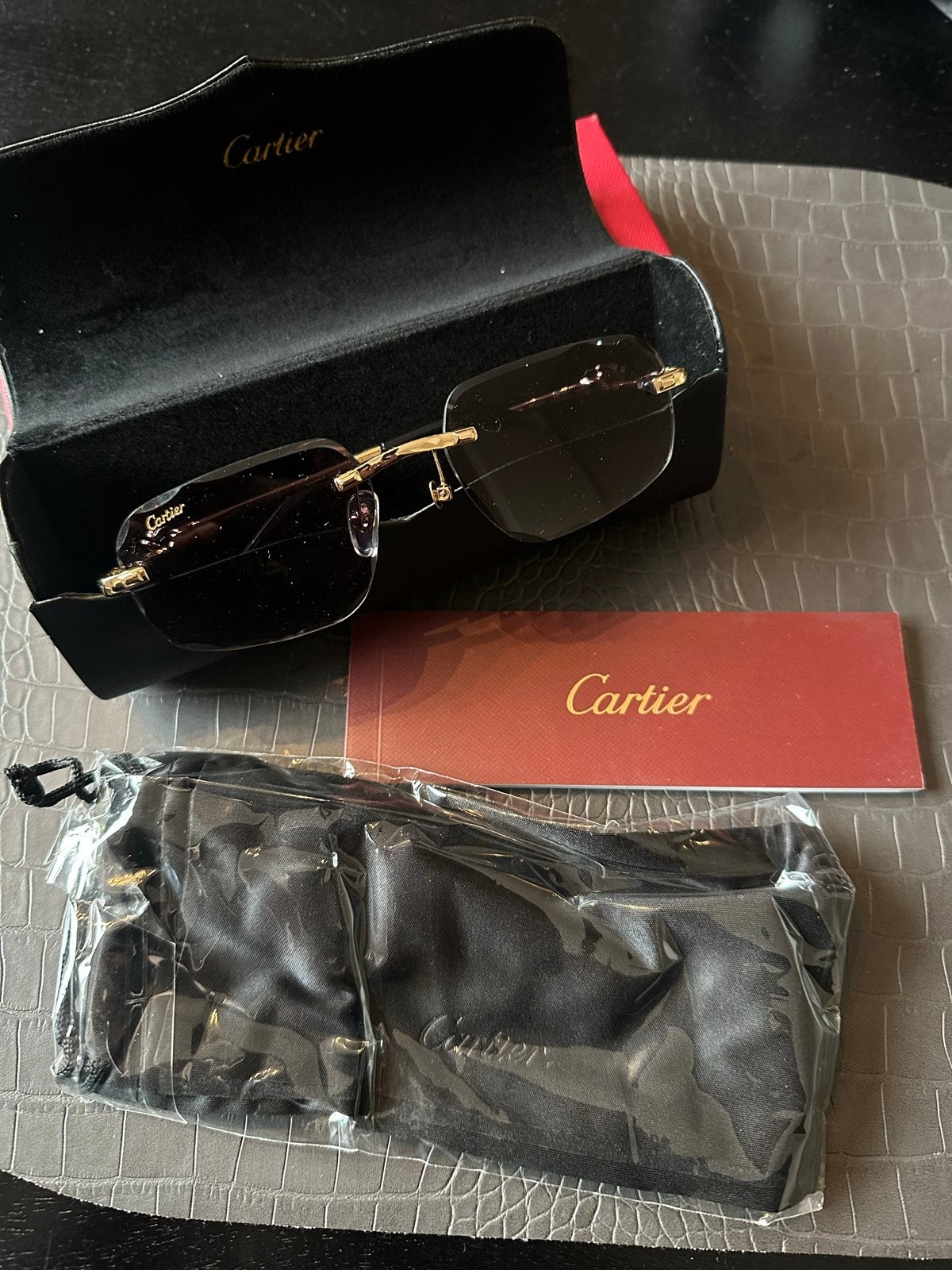 Cartier Zonnebril Panthère - Zo goed als nieuw, Ophalen of Verzenden, Zo goed als nieuw, Zonnebril, Overige merken