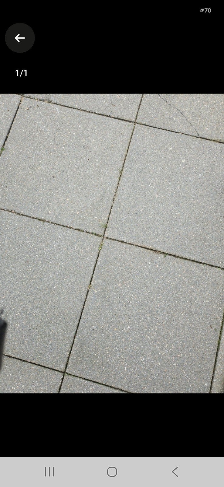 betontegel antraciet 50x50, Tuin en Terras, Tegels en Klinkers, Ophalen, Gebruikt, Beton, Terrastegels