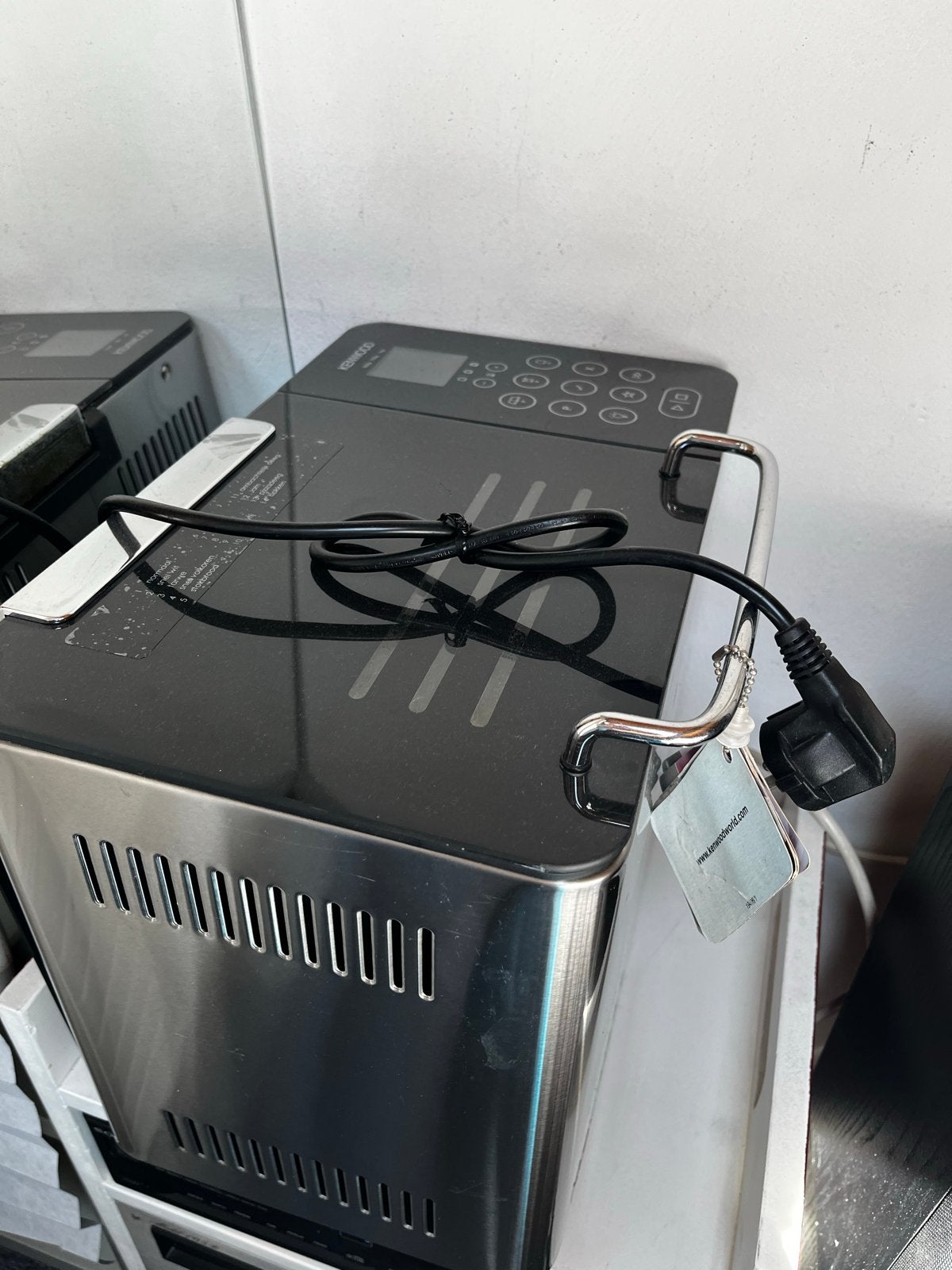 Kenwood Broodbakmachine - Zwart/RVS - Zo goed als nieuw, Witgoed en Apparatuur, Broodbakmachines, Meer dan 10 programma's, 800 tot 1200 gram deeg