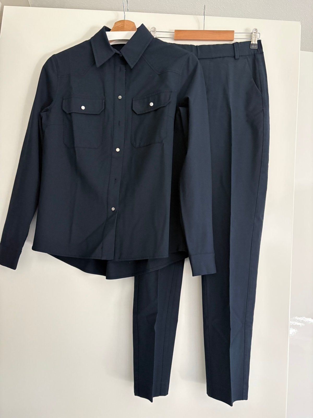 Donker blauw dames pak ., Kleding | Dames, Ophalen of Verzenden, Zo goed als nieuw, Maat 34 (XS) of kleiner, Blauw