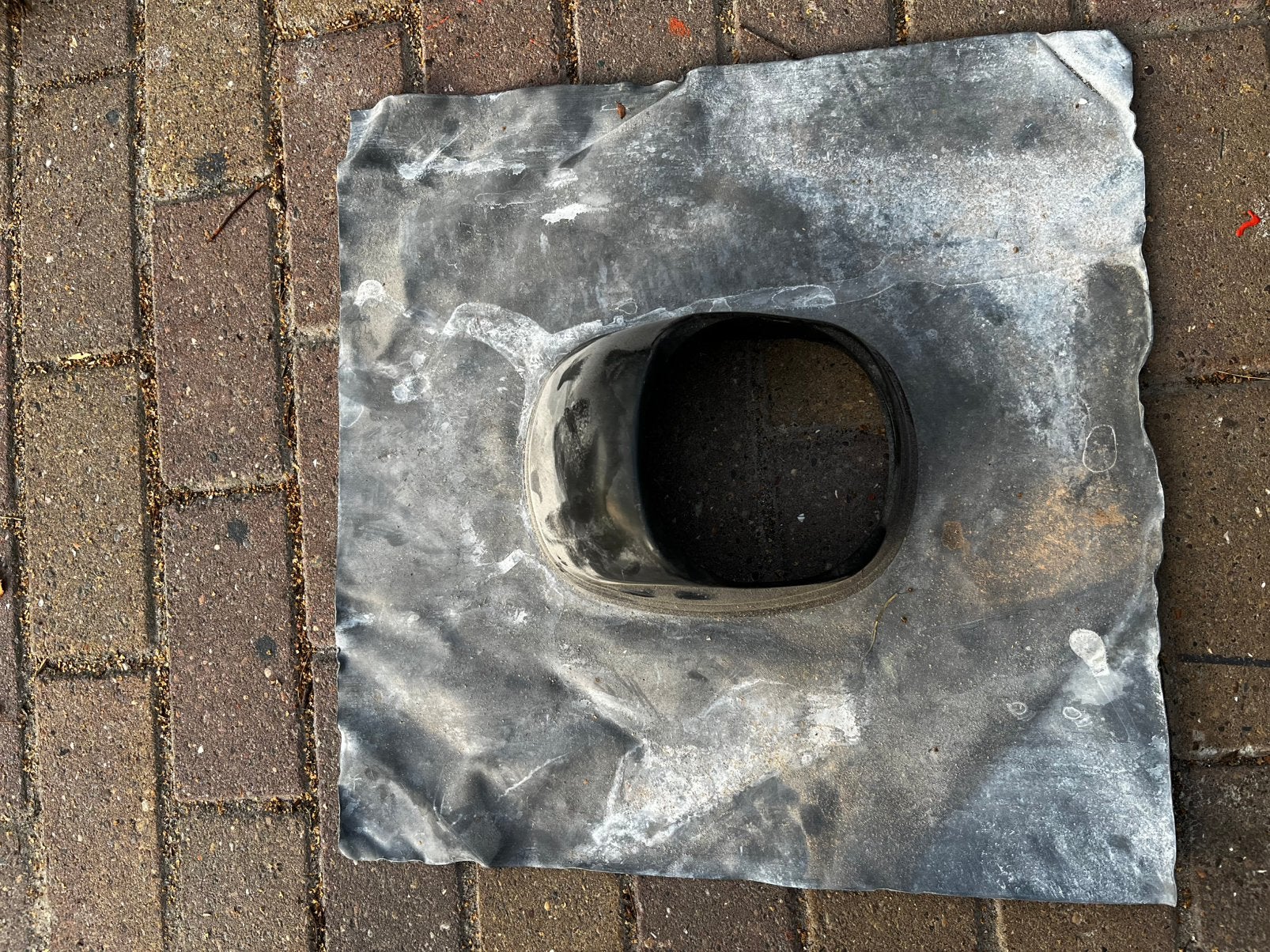 Loodstuk dakdoorvoer ubbink, Doe-het-zelf en Verbouw, Ophalen, Kunststof, Zwart, Overige typen