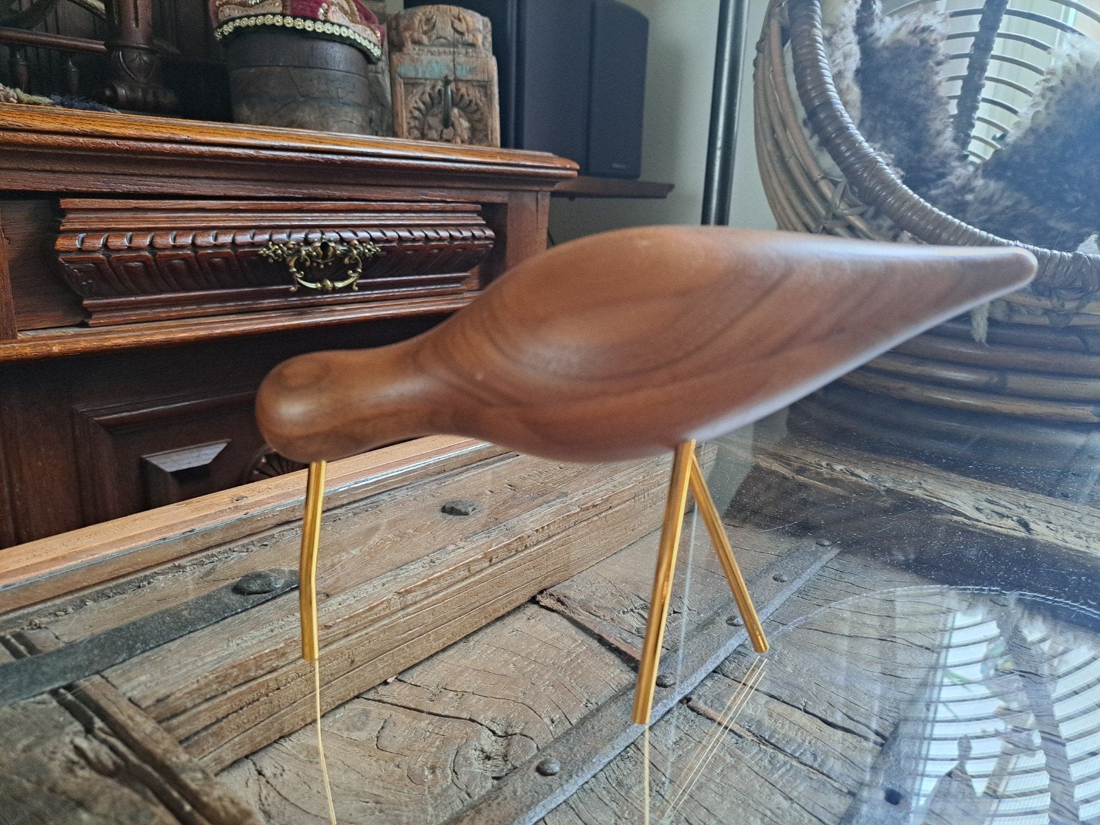 Normann Copenhagen Shorebird - Houten Decoratieve Vogel, Hout, Ophalen of Verzenden, Zo goed als nieuw, Scandinavisch