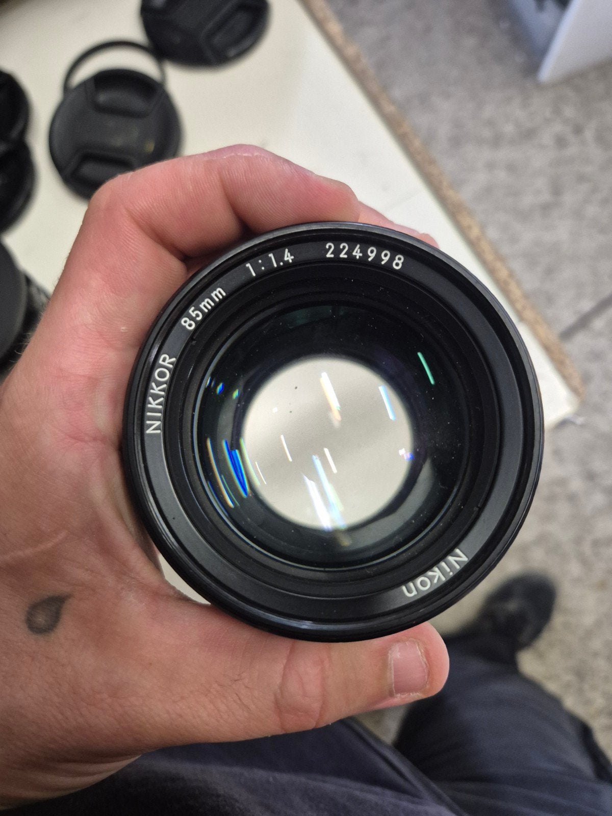 Nikon Nikkor 85mm 1:1.4 lens - Handmatige focus, Gebruikt, Nikon, Ophalen of Verzenden, Handmatige focus