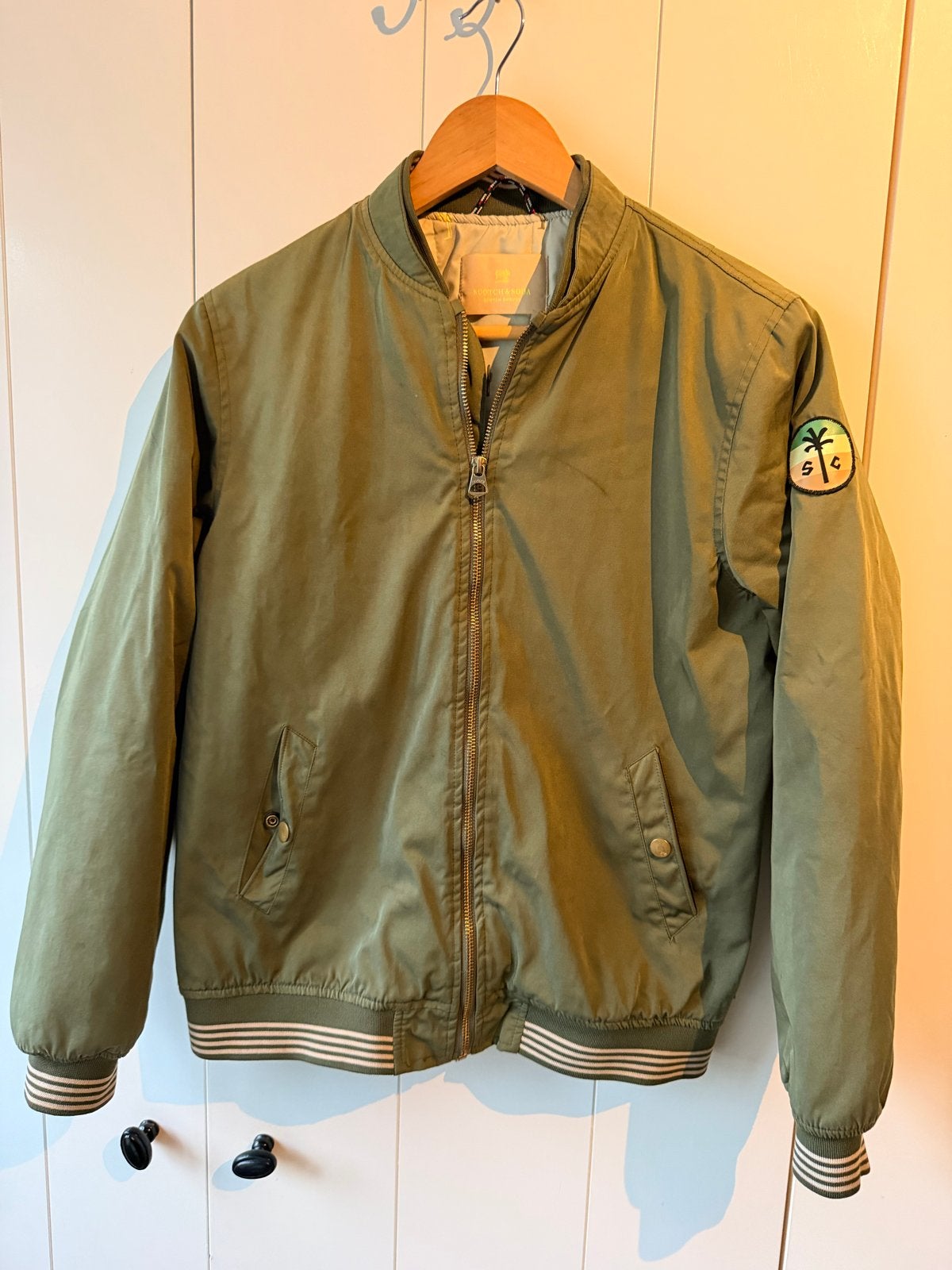 Scotch & Soda bomberjack jongens maat 16 (12-14 jaar), Ophalen of Verzenden, Zo goed als nieuw, Overige maten, Groen