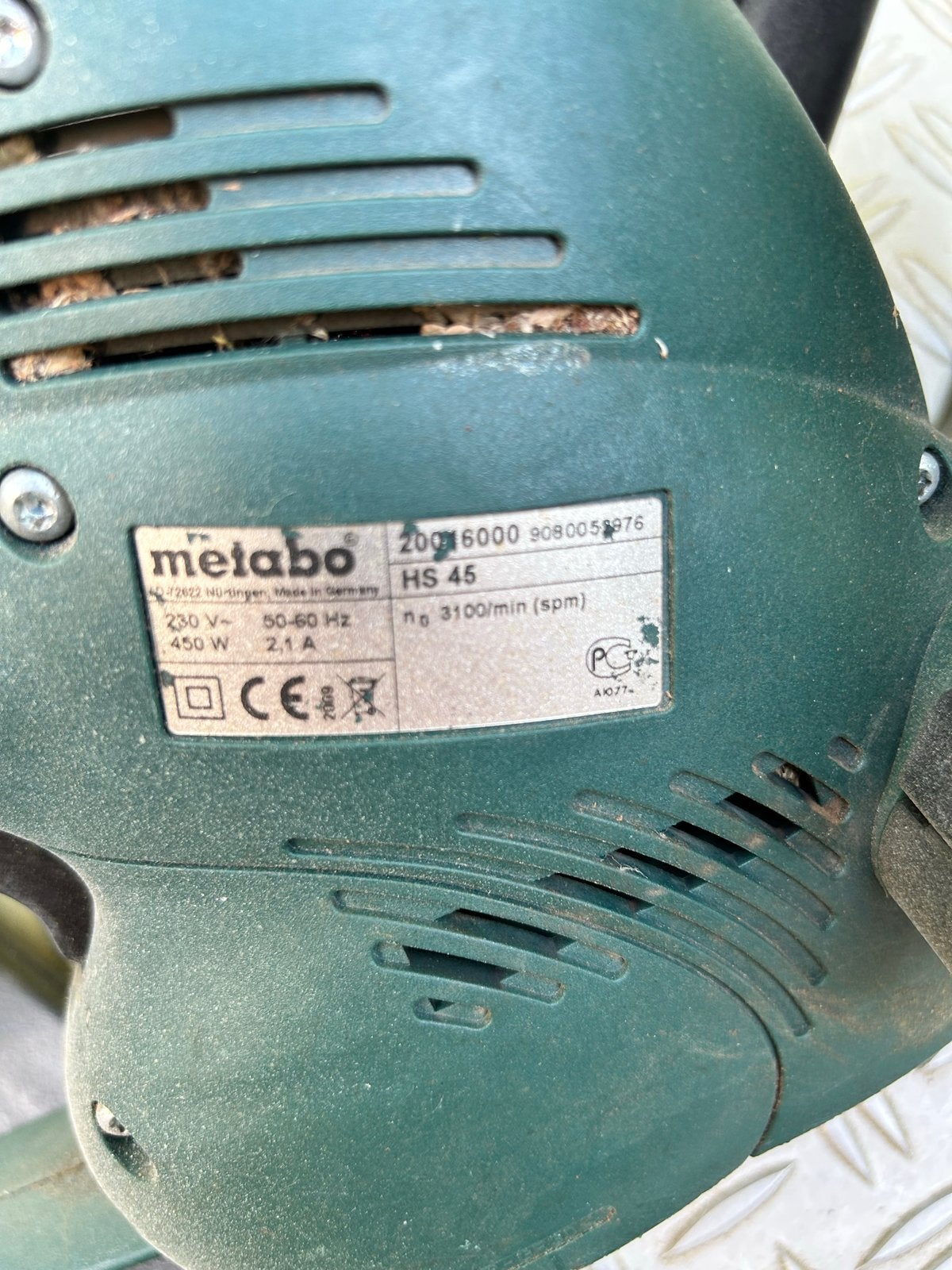 Metabo HS 45 Heggenschaar - Elektrisch, 450W, Ophalen, Gebruikt, Elektrisch