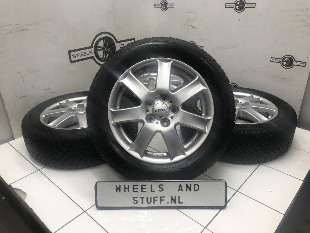 Rial lichtmetaal velgen 16"inch Winterbanden 5x112, Ophalen, Gebruikt, 16 inch, Banden en Velgen