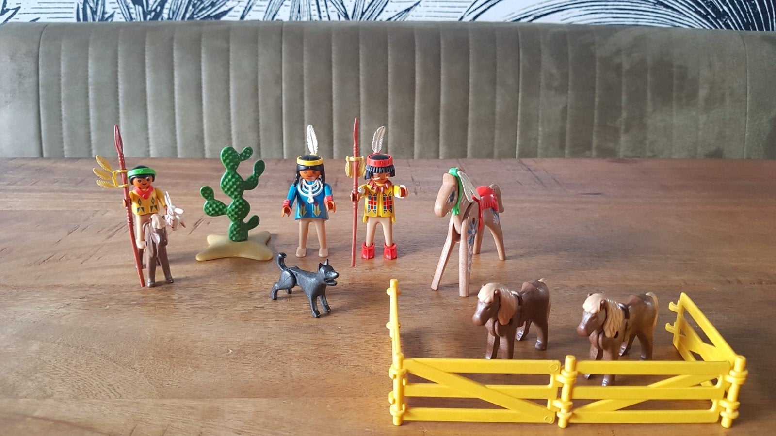 Playmobil indianenfamilie vintage, Kinderen en Baby's, Ophalen of Verzenden, Gebruikt, Complete set