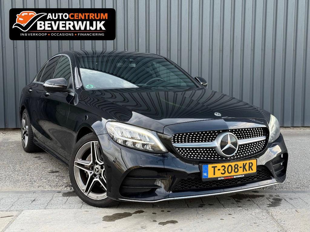 Mercedes-Benz C-Klasse C180 AMG 156pk 9G-TRONIC 2020 Zwart, Automaat, 1800 kg, Zwart, Sedan