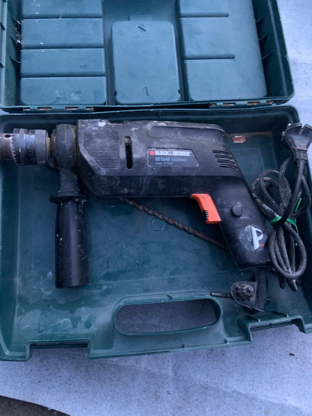 Black & Decker BD154R 550W Boormachine met koffer, Ophalen of Verzenden, Gebruikt