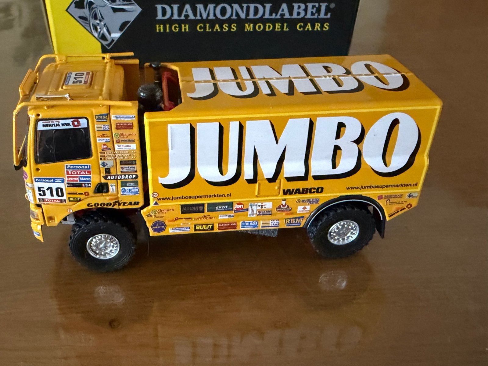 Jumbo Dakar Rally Truck Model - Diamondlabel, Ophalen of Verzenden, Nieuw, Overige typen