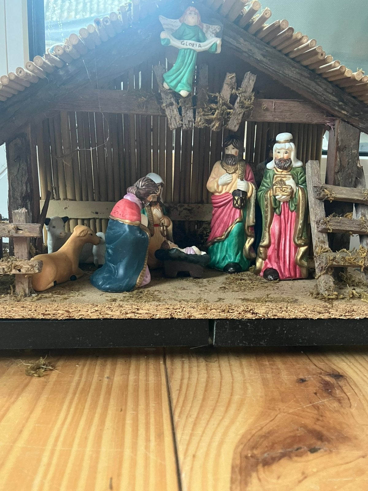 Maria stal met stenen beeldjes, Ophalen of Verzenden, Zo goed als nieuw, Overige materialen