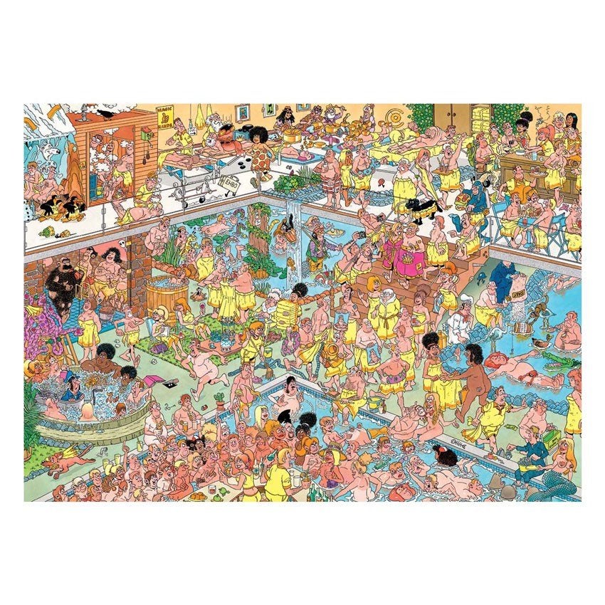 Op Hete Kolen - 1000 stukjes Jan van Haasteren, Ophalen of Verzenden, 500 t/m 1500 stukjes, Zo goed als nieuw, Legpuzzel