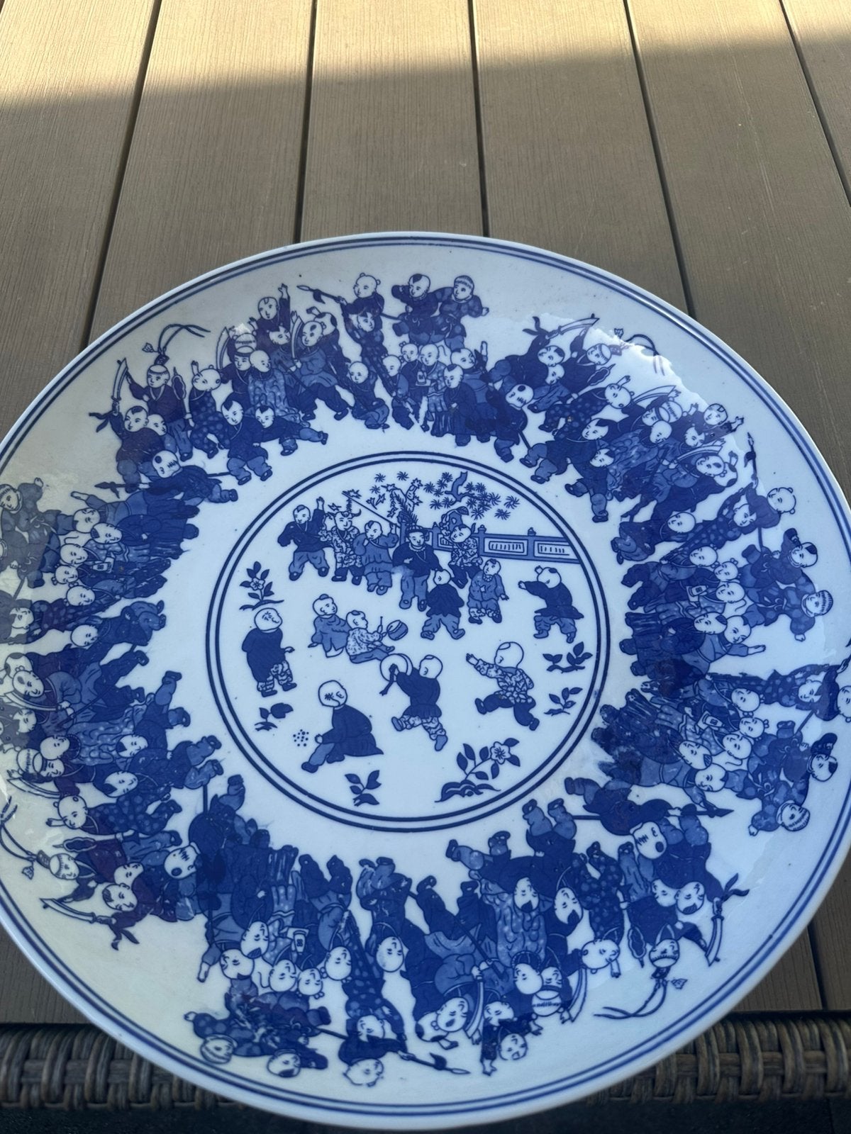 Set van 4 Grote Decoratieve Borden Kenas Home Chinees, Antiek en Kunst, Ophalen of Verzenden