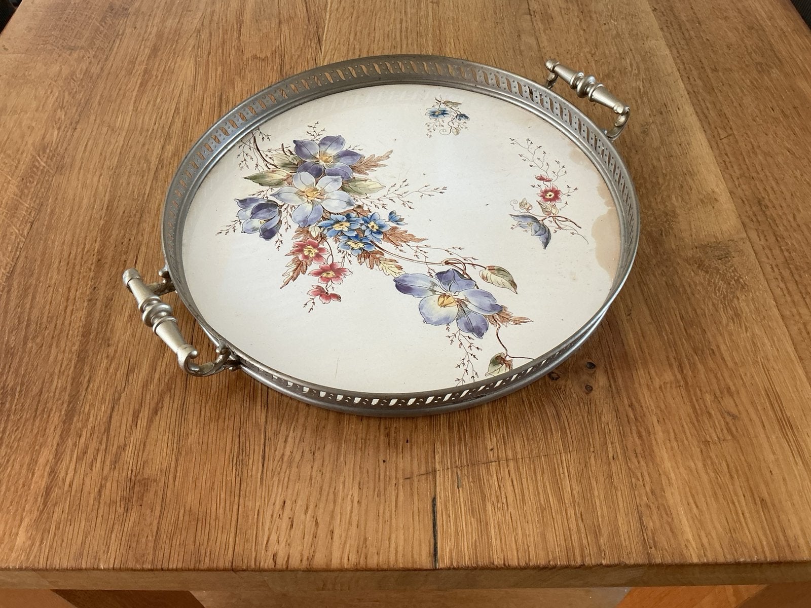 Prachtig oud theeblad, Ophalen of Verzenden