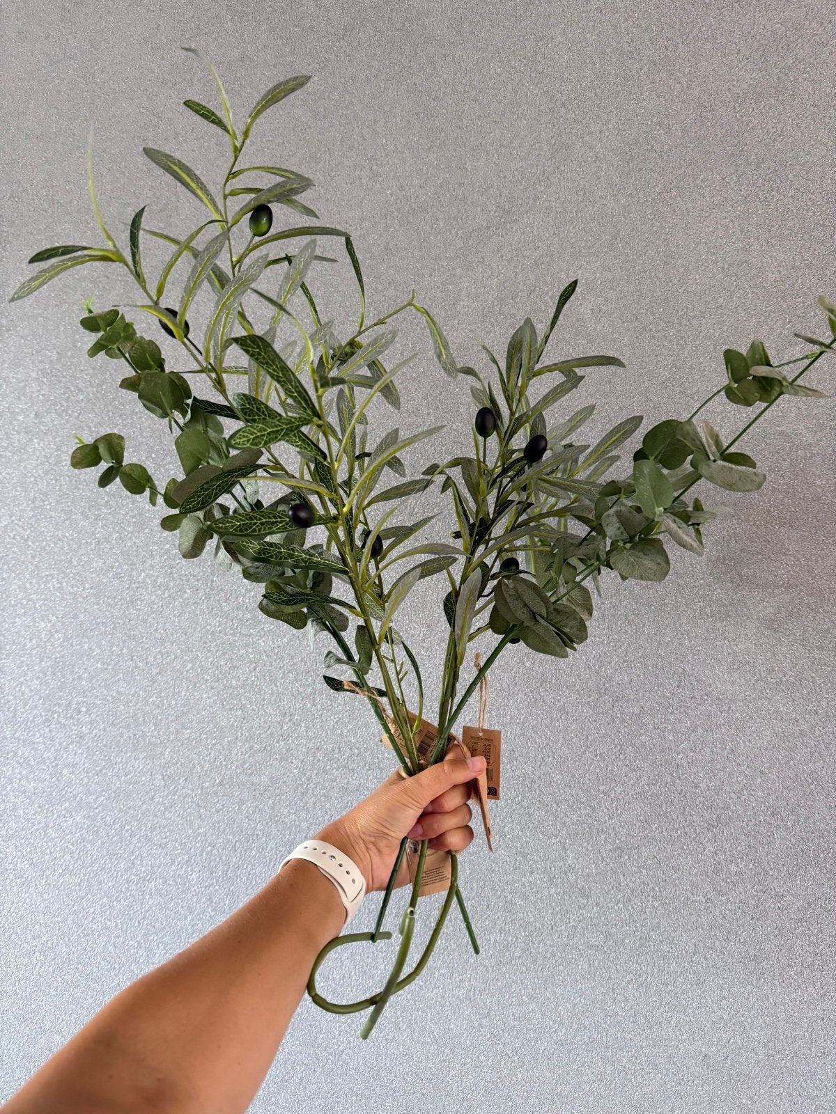 Imitatie takken (olijf en eucalyptus) - Nieuw met kaartjes, Ophalen, Binnen, Groen, Nieuw
