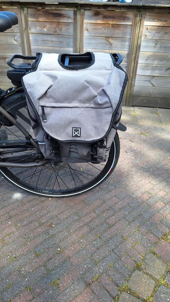 Willex Dubbele fietstas  Antraciet - 50 liter, Ophalen of Verzenden