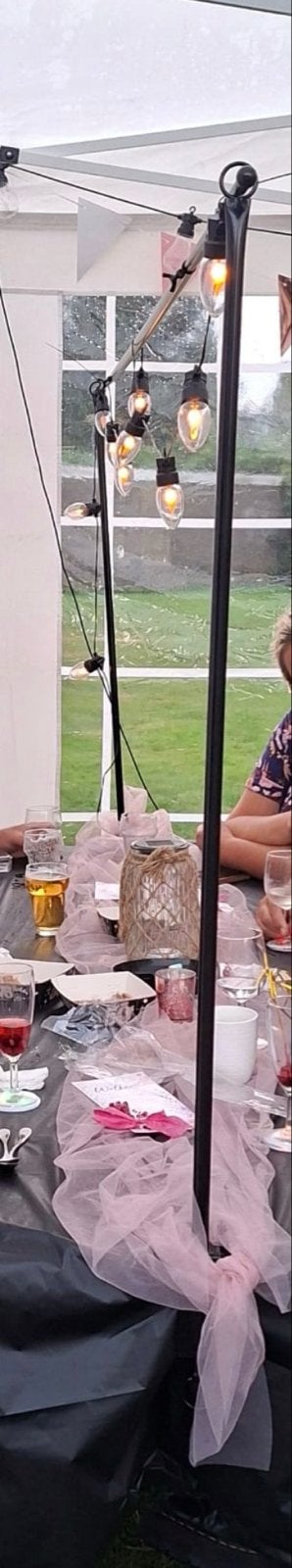 Tafelklem met lampslinger, Ophalen, Zo goed als nieuw