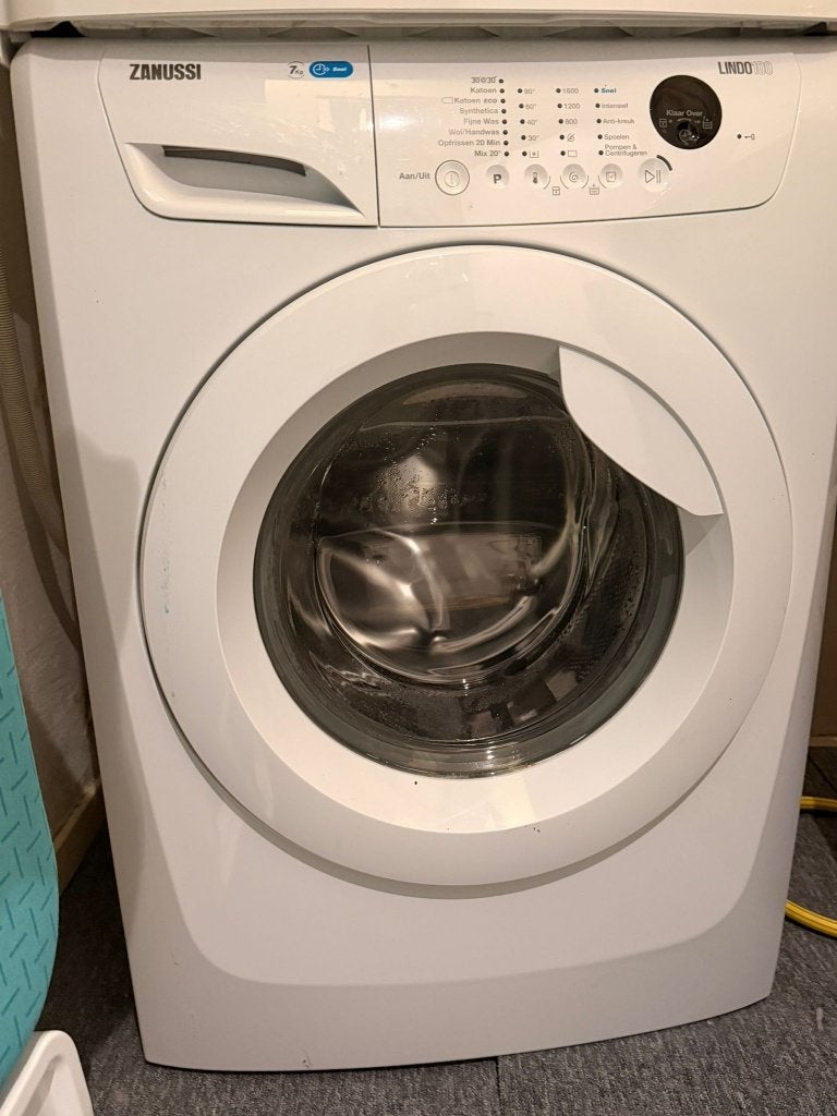 Zanussi ZWF71663W Wasmachine – Zuinig en werkt goed, Ophalen, Gebruikt, Voorlader, Energieklasse A of zuiniger