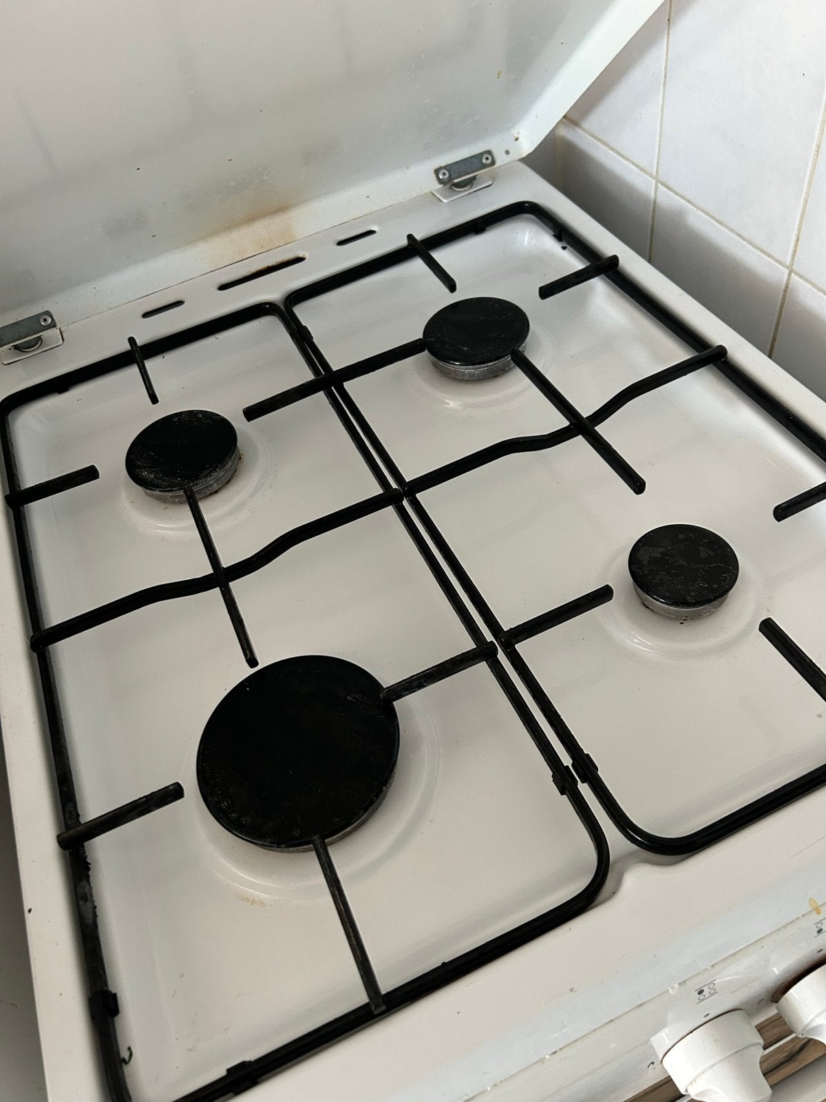 Etna Vrijstaand Gasfornuis met Oven - Wit, Witgoed en Apparatuur, Ophalen, Gebruikt, 4 kookzones, Gas