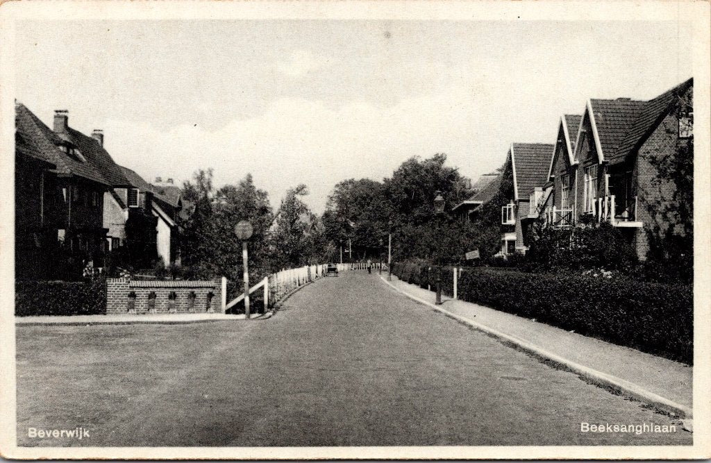 Beverwijk 9 ansichtkaarten beeckzanglaan zeestraat plantage, Verzenden, 1920 tot 1940, Gelopen, Noord-Holland