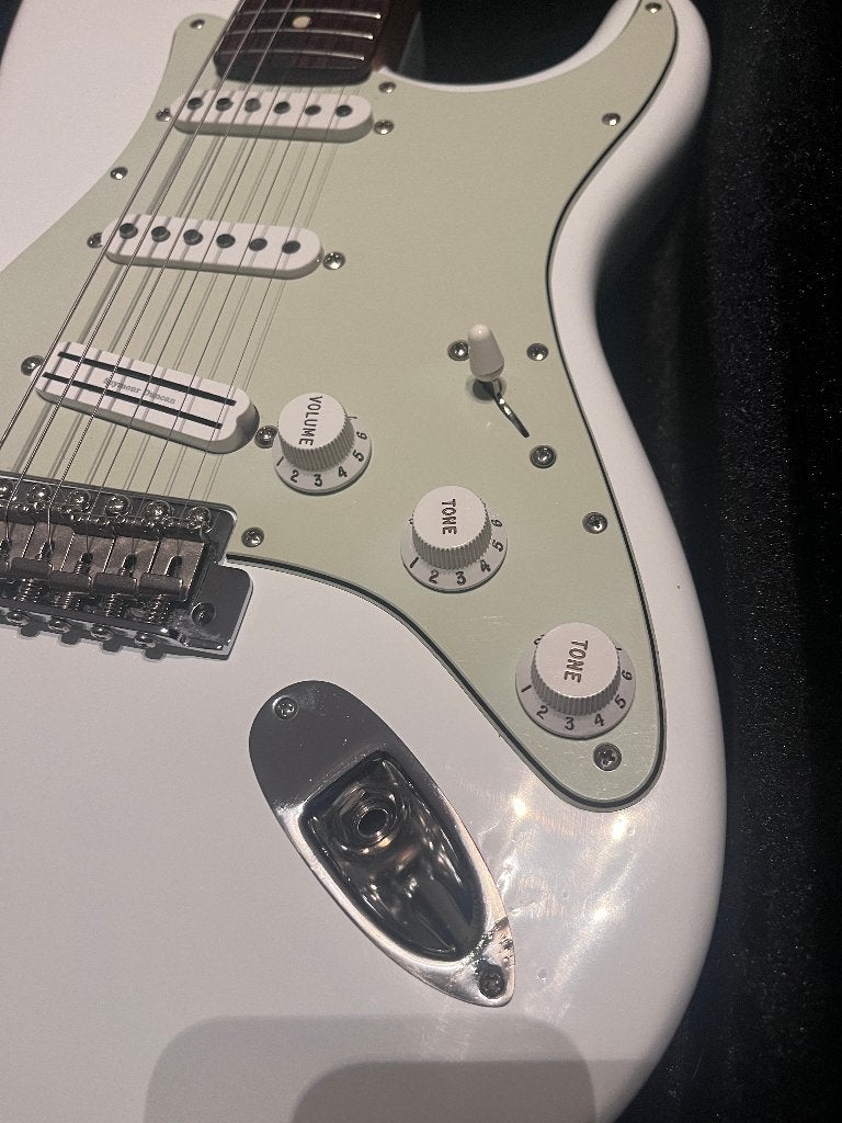 Fender Highway One Stratocaster met veel upgrades en  koffer, Ophalen of Verzenden, Gebruikt, Solid body, Fender
