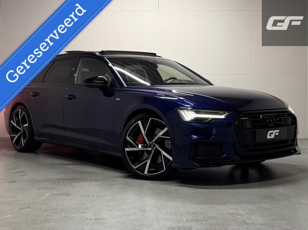 Audi A6 Avant 55 TFSIe Quattro Competition Pano Nachtzicht 3, Auto's, Audi, Automaat, Gebruikt, 4 cilinders, Blauw