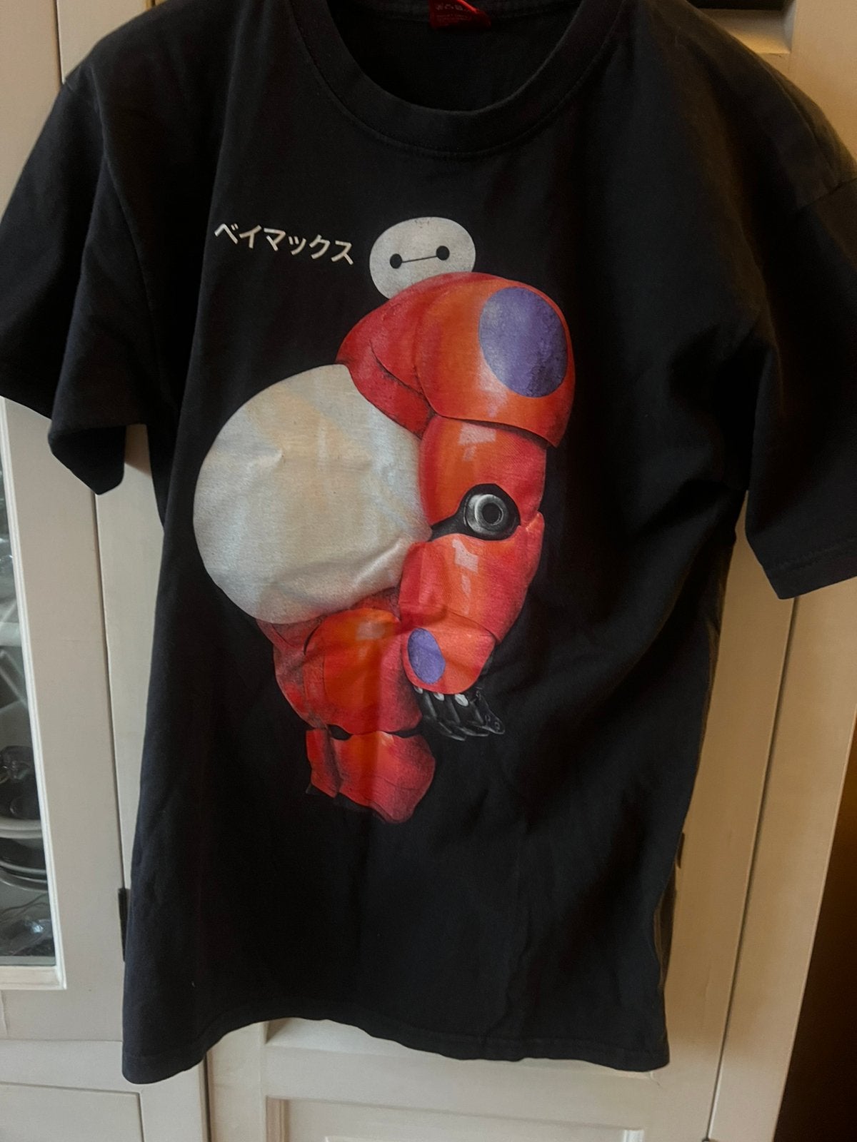 Zwart t shirt met print, Kleding | Heren, T-shirts, Ophalen of Verzenden, Zo goed als nieuw, Zwart