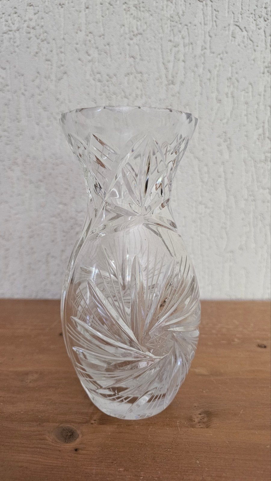 Mooie kristallen vaas - 20 cm hoog, Ophalen