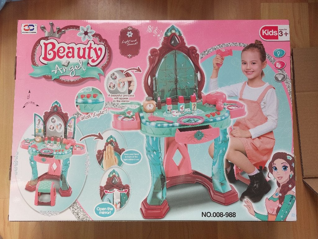 Beauty Angel - Kaptafel met Magische Spiegel (NIEUW INDOOS), Ophalen of Verzenden, Nieuw