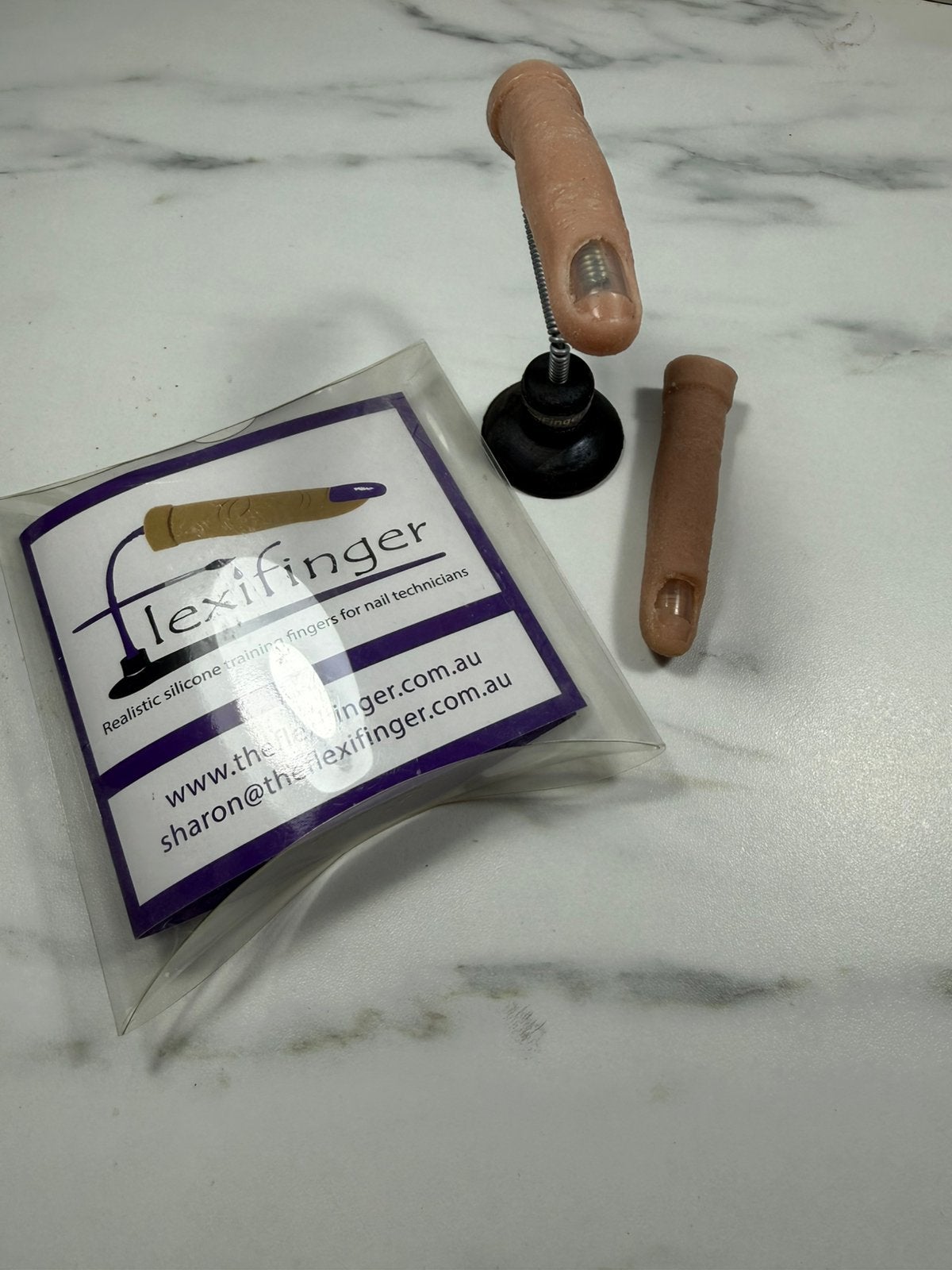 Silicone oefen vinger flexifinger nagel, Ophalen of Verzenden, Zo goed als nieuw, Overige kleuren, Handen en Nagels