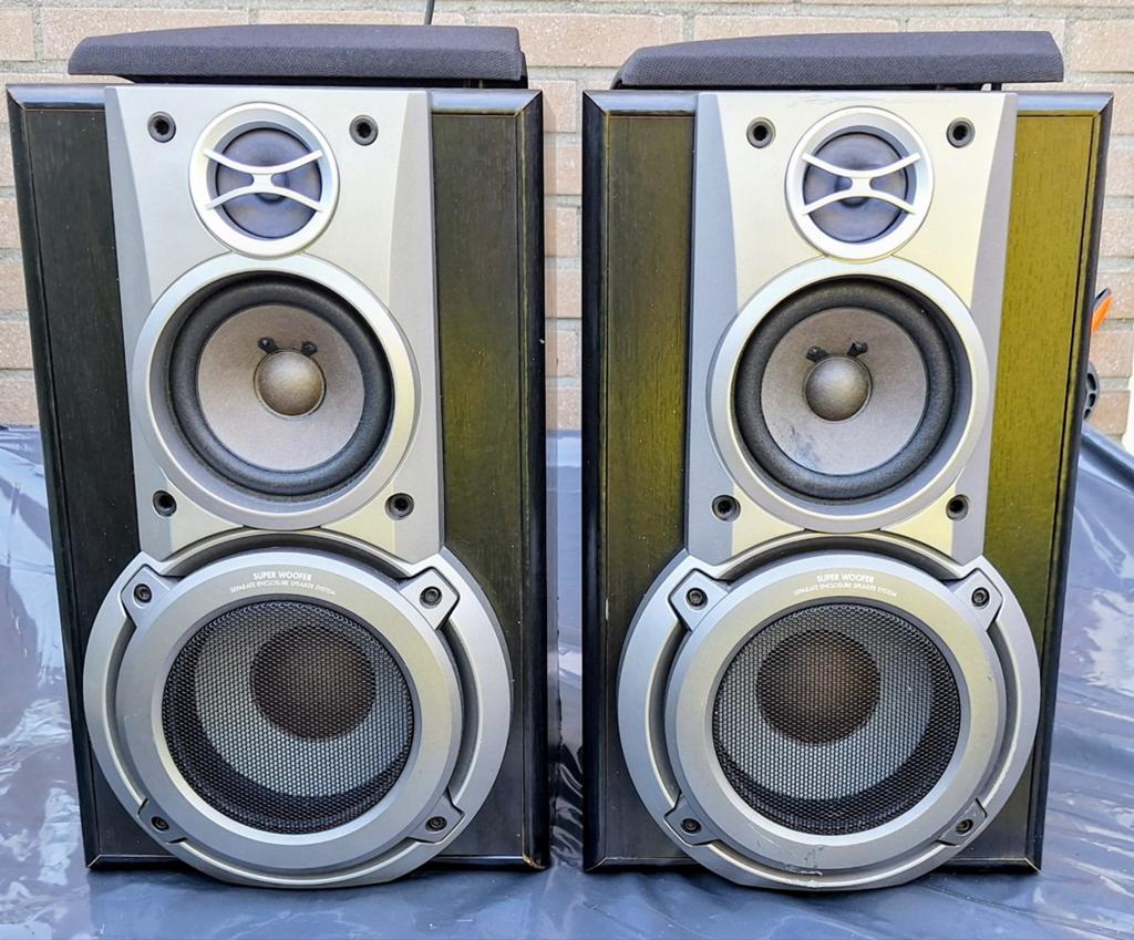 Technics SB-EH 750 luidsprekers (160W), Ophalen of Verzenden, Gebruikt, Front, Rear of Stereo speakers, Overige merken