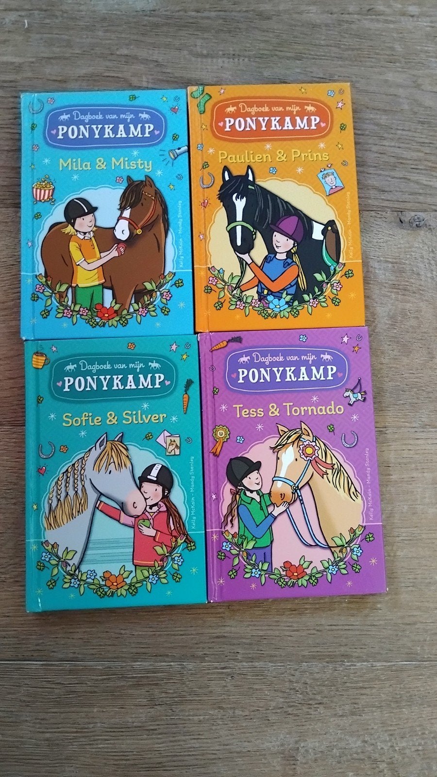 4 boeken van dagboek van mijn Ponykamp, Ophalen of Verzenden, Zo goed als nieuw, Kelly McKain - Mandy Stanley