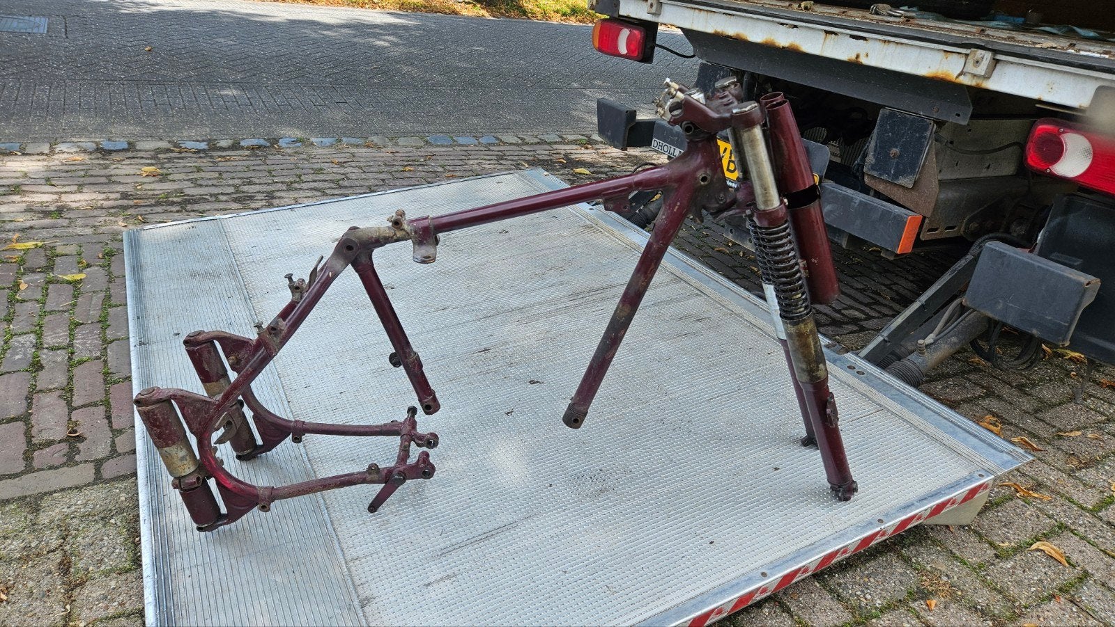 BSA C10-C11 Frame en Voorvork - Vintage Motoronderdelen, Motoren, Ophalen of Verzenden, Gebruikt