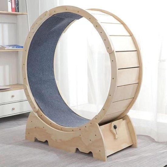 Houten Kattensportwiel – Kattenwiel – Kattenloopwiel, Corvance B.V., Verzenden, Nieuw, Corvancebol@gmail.com