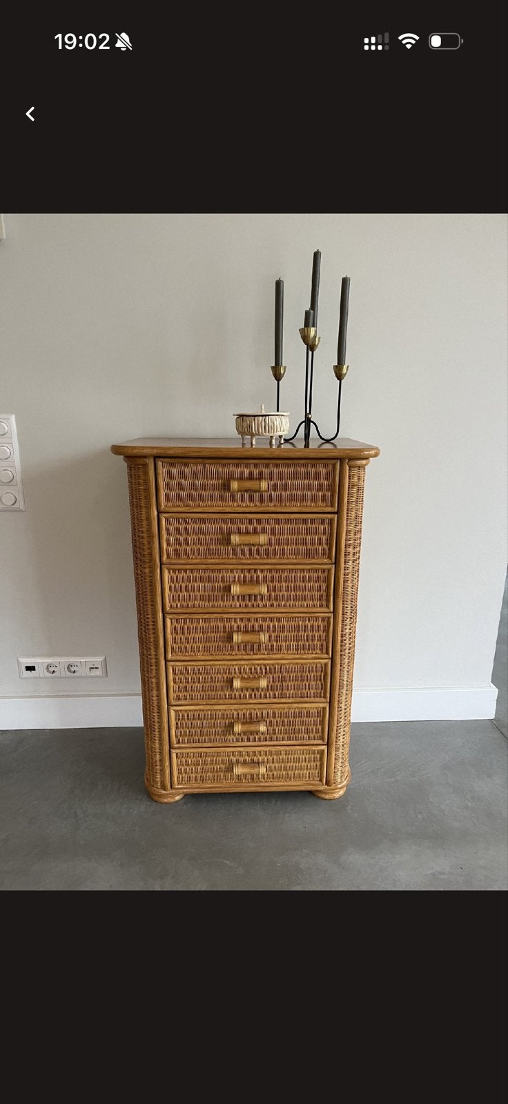 Vintage ladekast Dal Vera stijl, Italië, jaren '70, Ophalen, Minder dan 50 cm, Gebruikt, 5 laden of meer