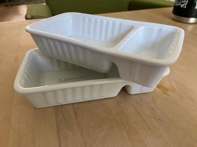 Set van 2 Leitmotiv Frietbakjes-serveerschaal Keramiek, Ophalen, Porselein of Keramiek, Schaal, Zo goed als nieuw